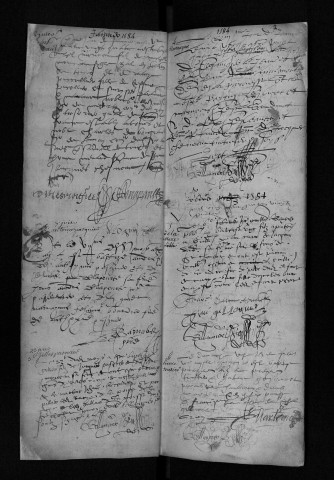 Collection communale. Baptêmes, 14 décembre 1583-2 février 1597