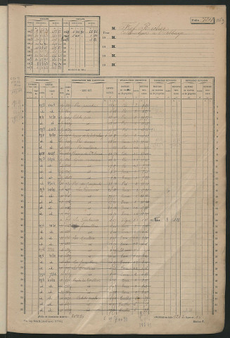 Matrice des propriétés non bâties, fol. 1201 à 1800.
