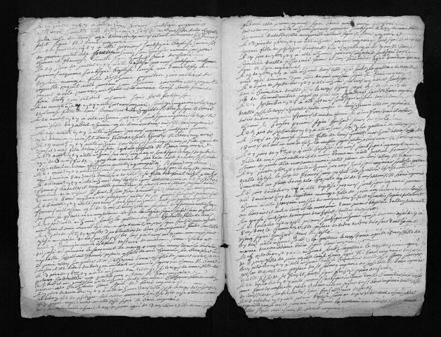 Baptêmes, mariages, sépultures, 1727-1728