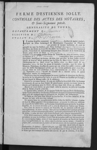 1737 (6 décembre)-1738 (25 juillet)