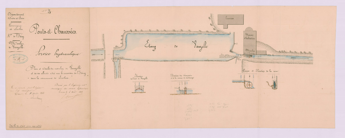 Plan et détails (6 août 1862)