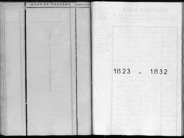 Naissances, mariages, décès