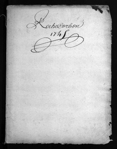 Baptêmes, mariages, sépultures, 1745