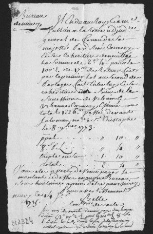 1773 (1er mars)-1774 (23 août)