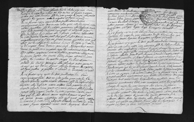 Baptêmes, mariages, sépultures, 1727