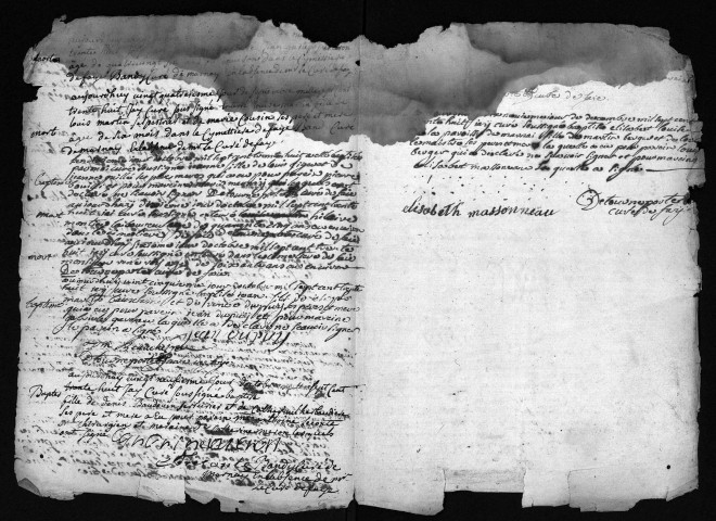 Collection du greffe. Baptêmes, mariages, sépultures, 1738 - Les années 1687-1737 sont lacunaires dans cette collection