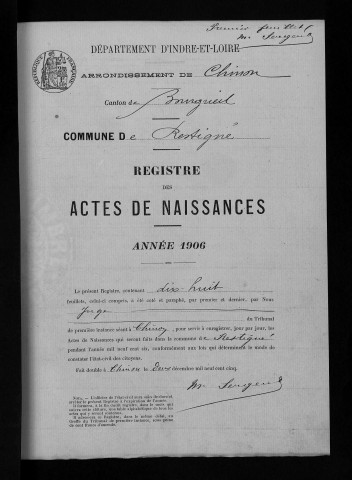 Naissances, 1906-1922