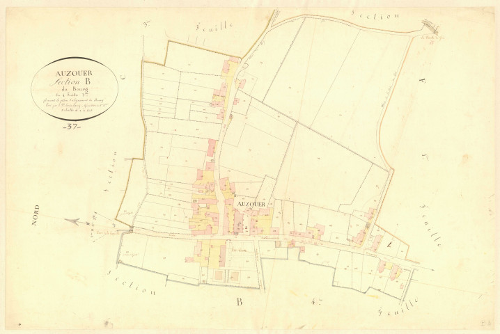 Plan d'alignement, développement section B