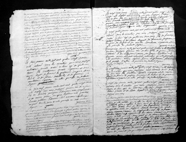 Collection du greffe. Baptêmes, mariages, sépultures, 1792-1793