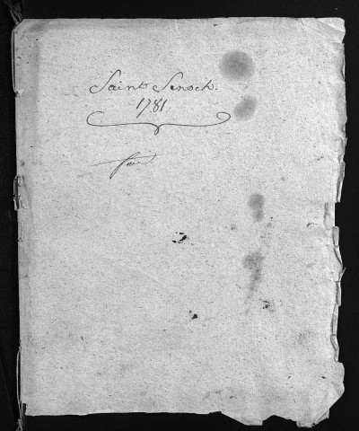 Baptêmes, mariages, sépultures, 1781