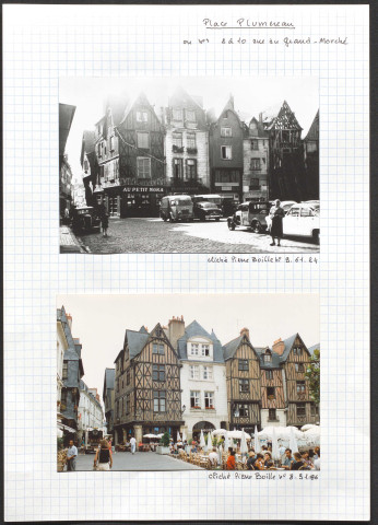 Place Plumereau, 2 à 10 rue du Grand Marché.