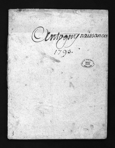 Naissances, mariages, décès, 1793-an XI - Pour les mariages de l'an VII et de l'an VIII, se reporter à la municipalité de canton (Marigny-Marmande)
