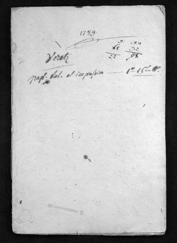 Collection du greffe. Baptêmes, mariages, sépultures, 1789