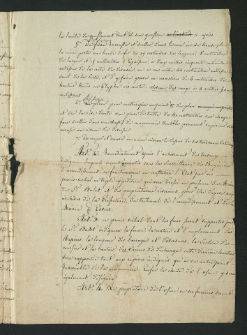 Arrêté préfectoral d'autorisation de travaux (11 mai 1827)
