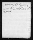 Collection du greffe. Baptêmes, mariages, sépultures, 1701-1702