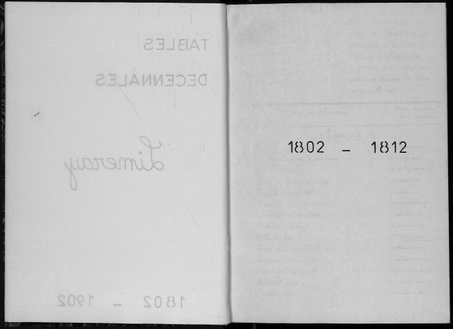 Naissances, mariages, décès