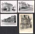 Avant destruction et ravalement : angle rue du Commerce et rue Constantine ; maison dite du Croissant 11 rue Constantine ; rue Constantine.