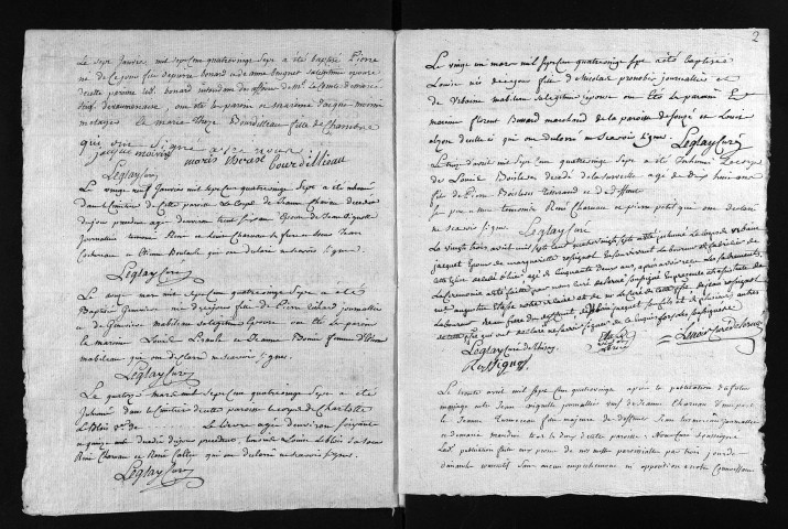 Collection du greffe. Baptêmes, mariages, sépultures, 1787