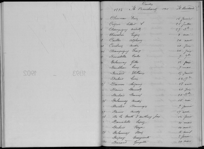 Naissances, mariages, décès