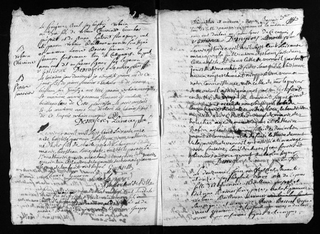 Baptêmes, mariages, 1771