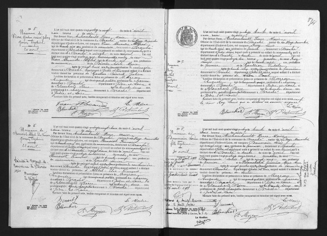 Naissances, 1894-1905