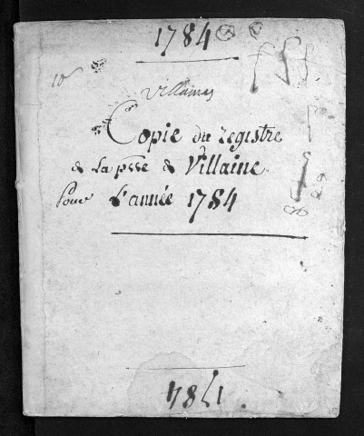 Baptêmes, mariages, sépultures, 1784