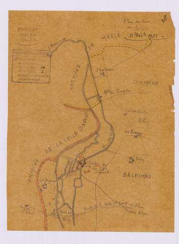 Plan des lieux (31 décembre 1931)
