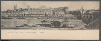 Angers (Maine-et-Loire). Château : Carte postale panoramique.