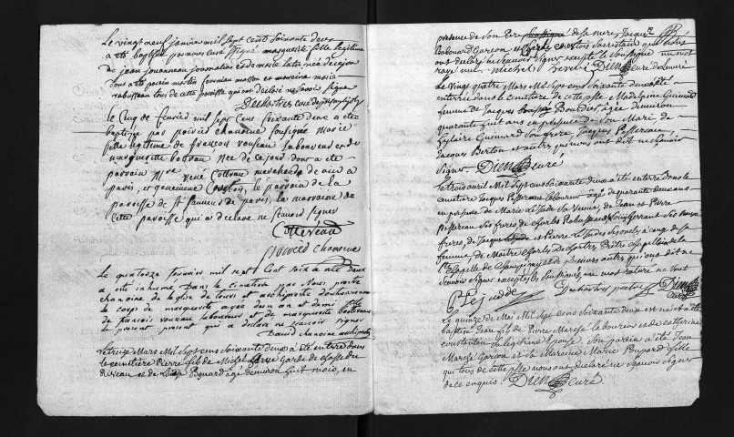 Collection du greffe. Baptêmes, mariages, sépultures, 1762