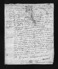 Collection du greffe. Baptêmes, mariages, sépultures, mai 1744-1745