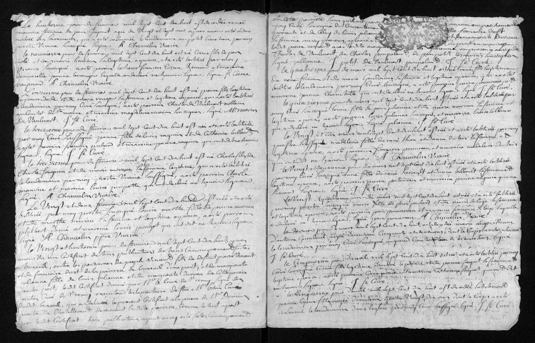 Baptêmes, mariages, sépultures, 1718