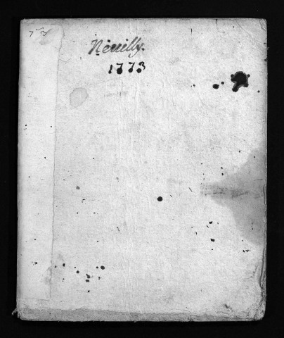 Collection du greffe. Baptêmes, mariages, sépultures, 1773