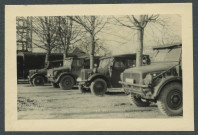 Ballan-Miré (Indre-et-Loire). Château de la Carte. Occupation par une unité entièrement motorisée.