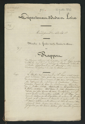 Pétition du propriétaire du Moulin Neuf demandant le règlement du moulin à foulon (1836-1837)