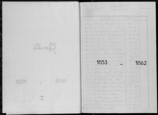 Naissances, mariages, décès