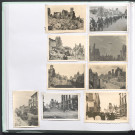 Bâtiments en ruine, soldats allemands, rue Nationale à Tours.