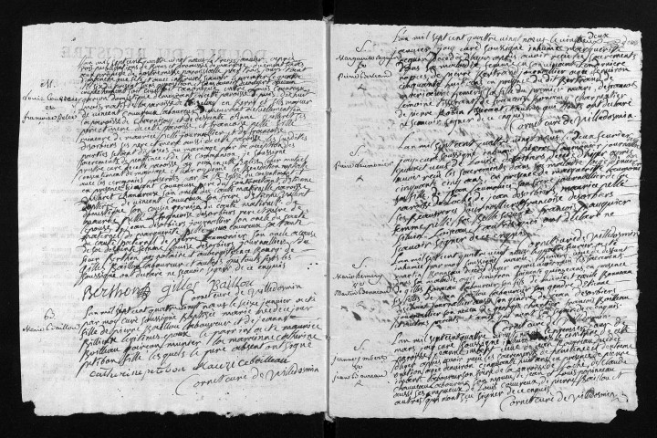 Collection du greffe. Baptêmes, mariages, sépultures, 1789