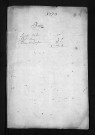 Collection du greffe. Baptêmes, mariages, sépultures, 1773-1774