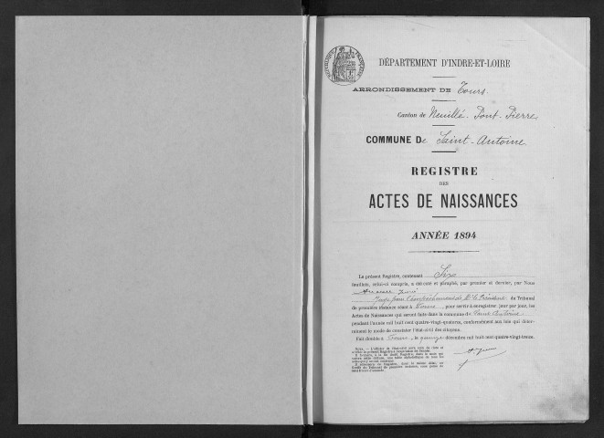 Naissances, 1894-1905