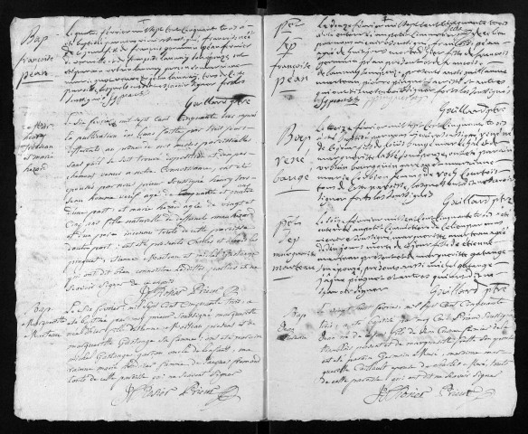 Collection du greffe. Baptêmes, mariages, sépultures, 1753