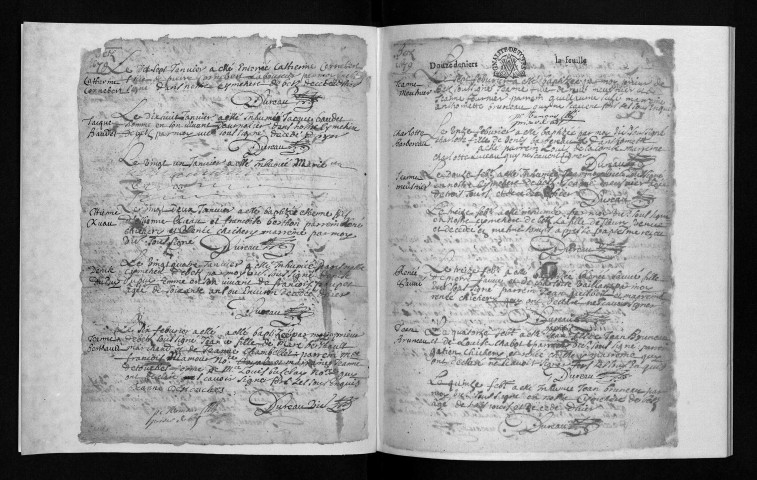 Collection communale. Baptêmes, mariages, sépultures, 1679-1681