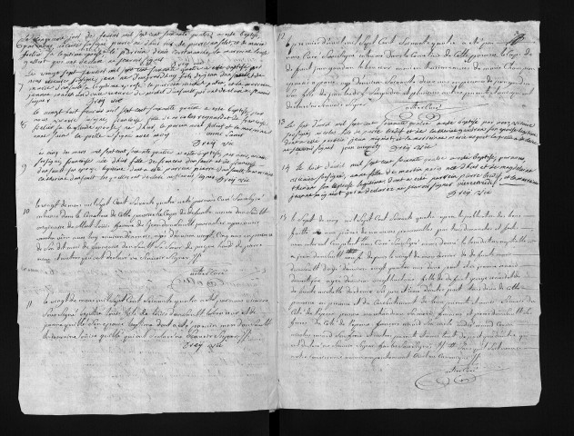 Collection du greffe. Baptêmes, mariages, sépultures, 1764