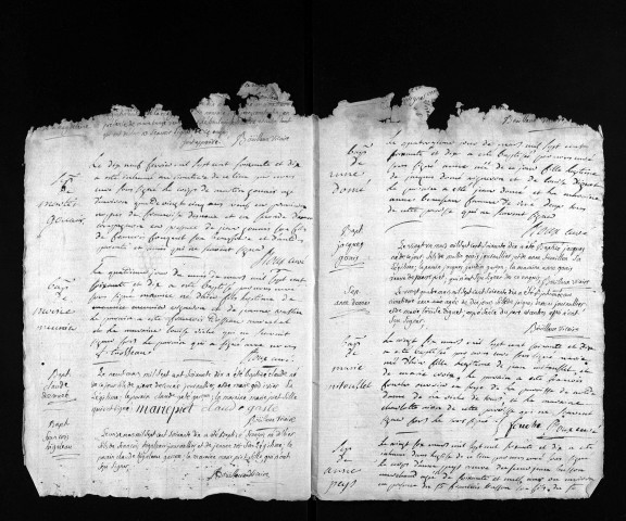 Collection du greffe. Baptêmes, mariages, sépultures, 1770