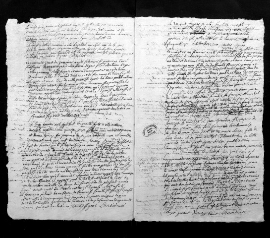 Collection du greffe. Baptêmes, mariages, sépultures, 1757-12 janvier 1758