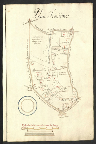 Plans de divers domaines du Liget.