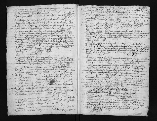 Collection du greffe. Baptêmes, mariages, sépultures, 1744