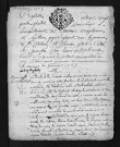 Collection du greffe. Baptêmes, mariages, sépultures, 1735-1736