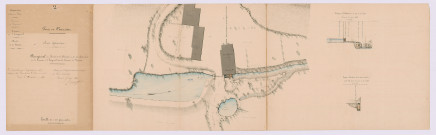 Plan général du moulin de la Chaussée et de ses abords (5 mai 1860)