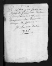 Collection du greffe. Baptêmes, mariages, sépultures, 1736