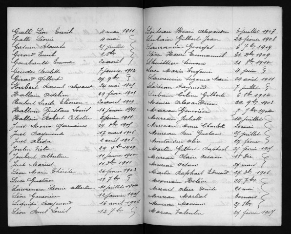 Naissances, mariages, décès